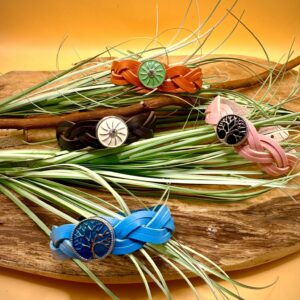 Bracelet Caméléon Tressé avec bouton pression interchangeable