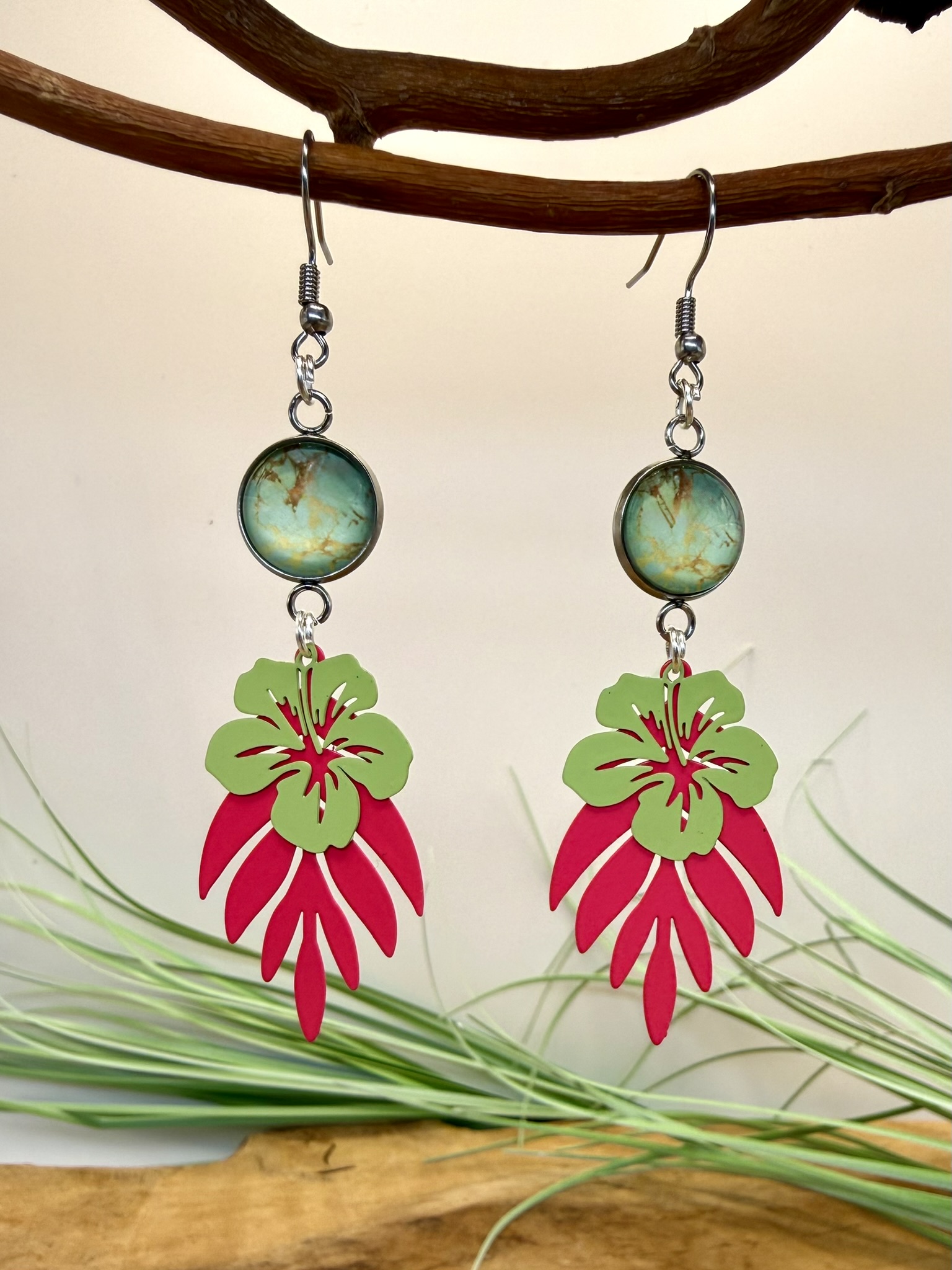 Boucles d’oreilles fluo colorées – Image 15