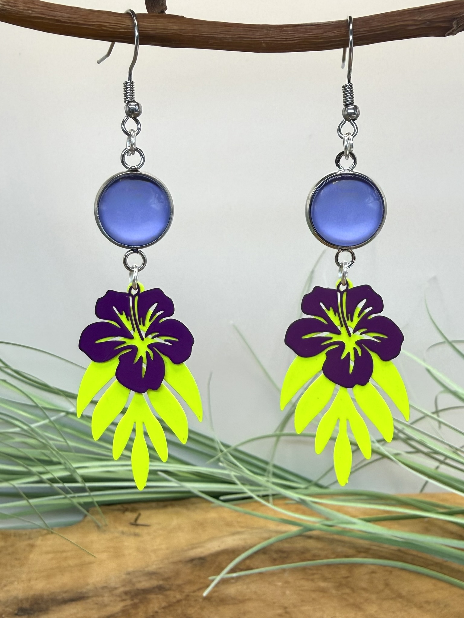Boucles d’oreilles fluo colorées – Image 20
