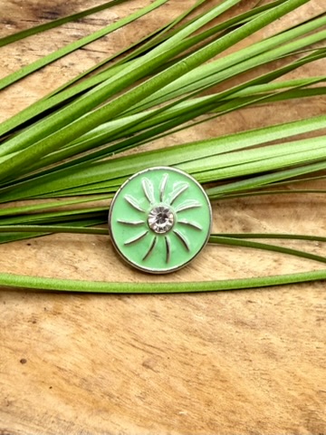 Bouton pression soleil menthe interchangeable